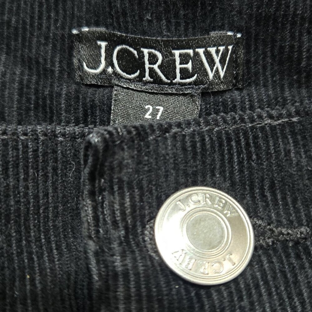 J. Crew Black Corduroy High Rise Wide Leg Pants Capsule Preppy BT922 - Picture 7 of 9